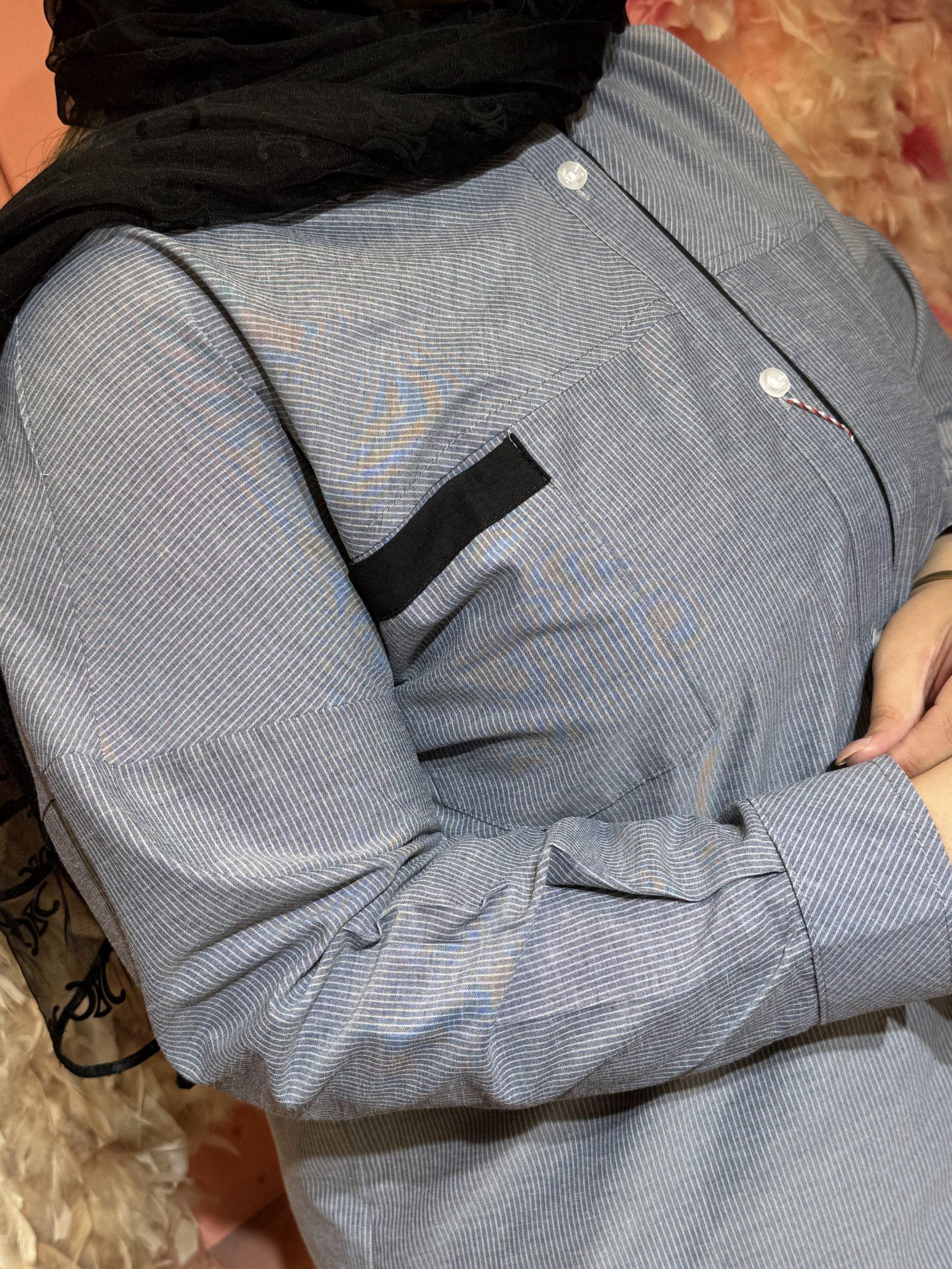 شومیز نخی پشت دکمه کد : 116
