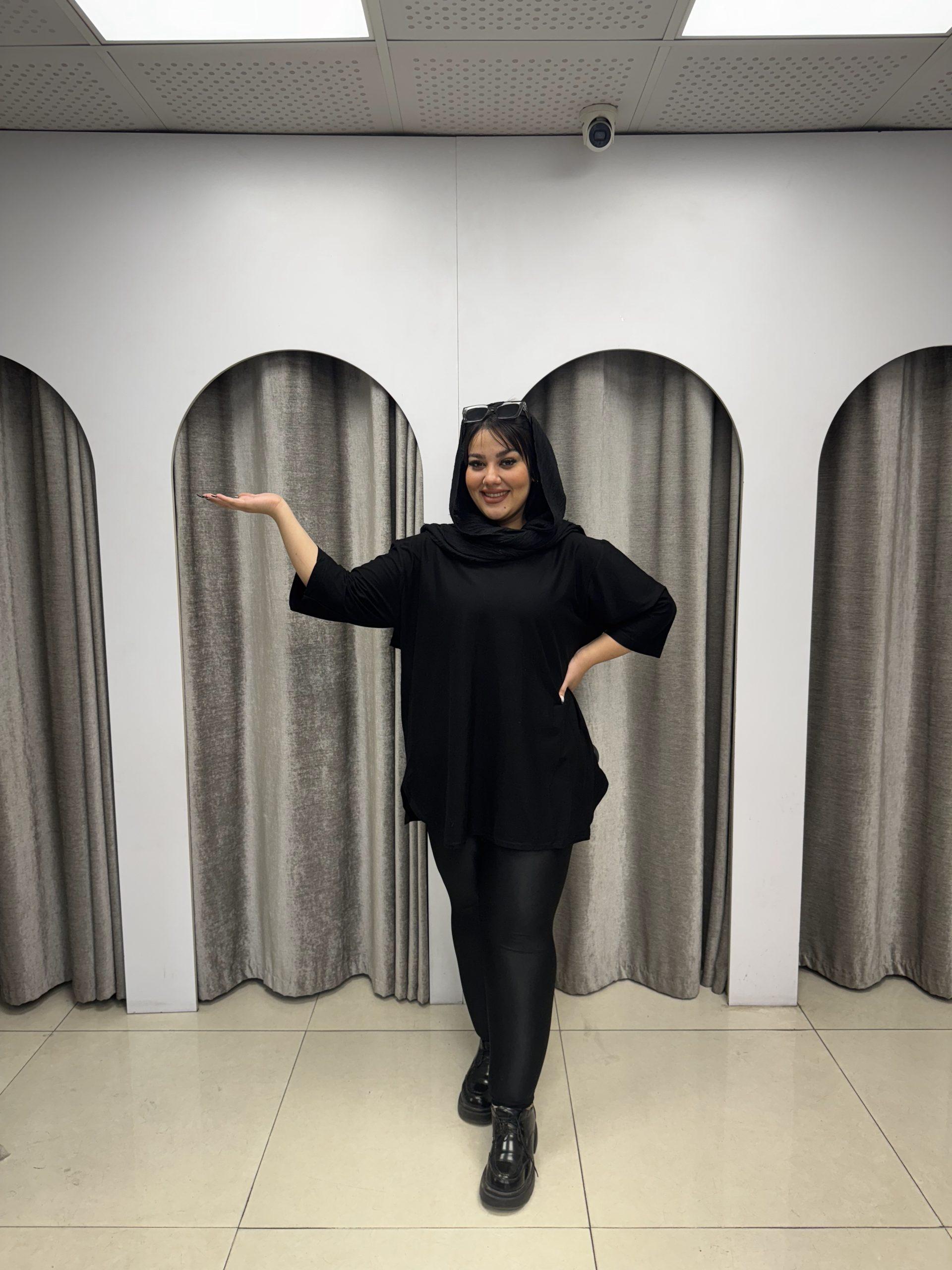 تیشرت ساده لانگ 341