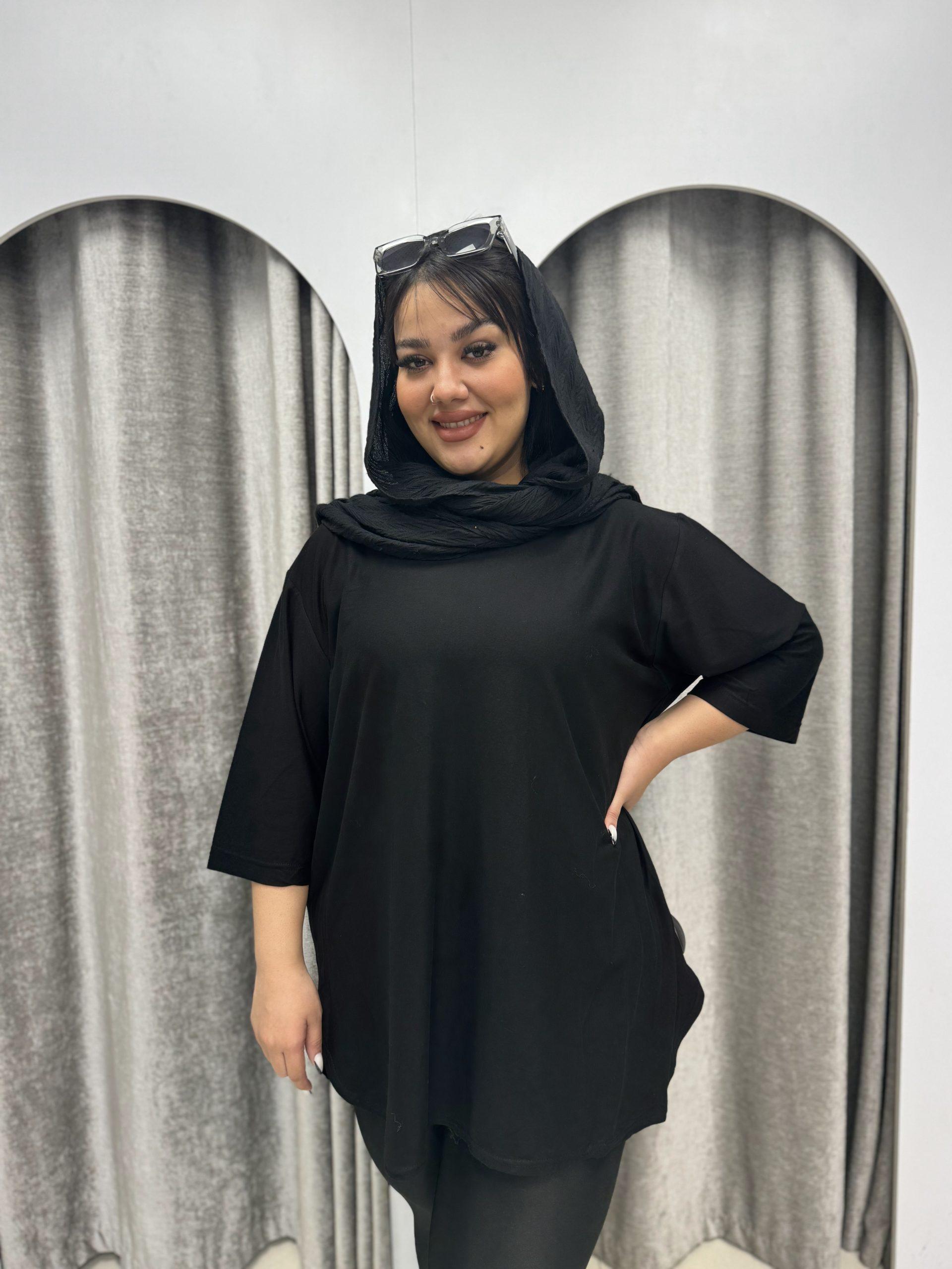 تیشرت ساده لانگ 341