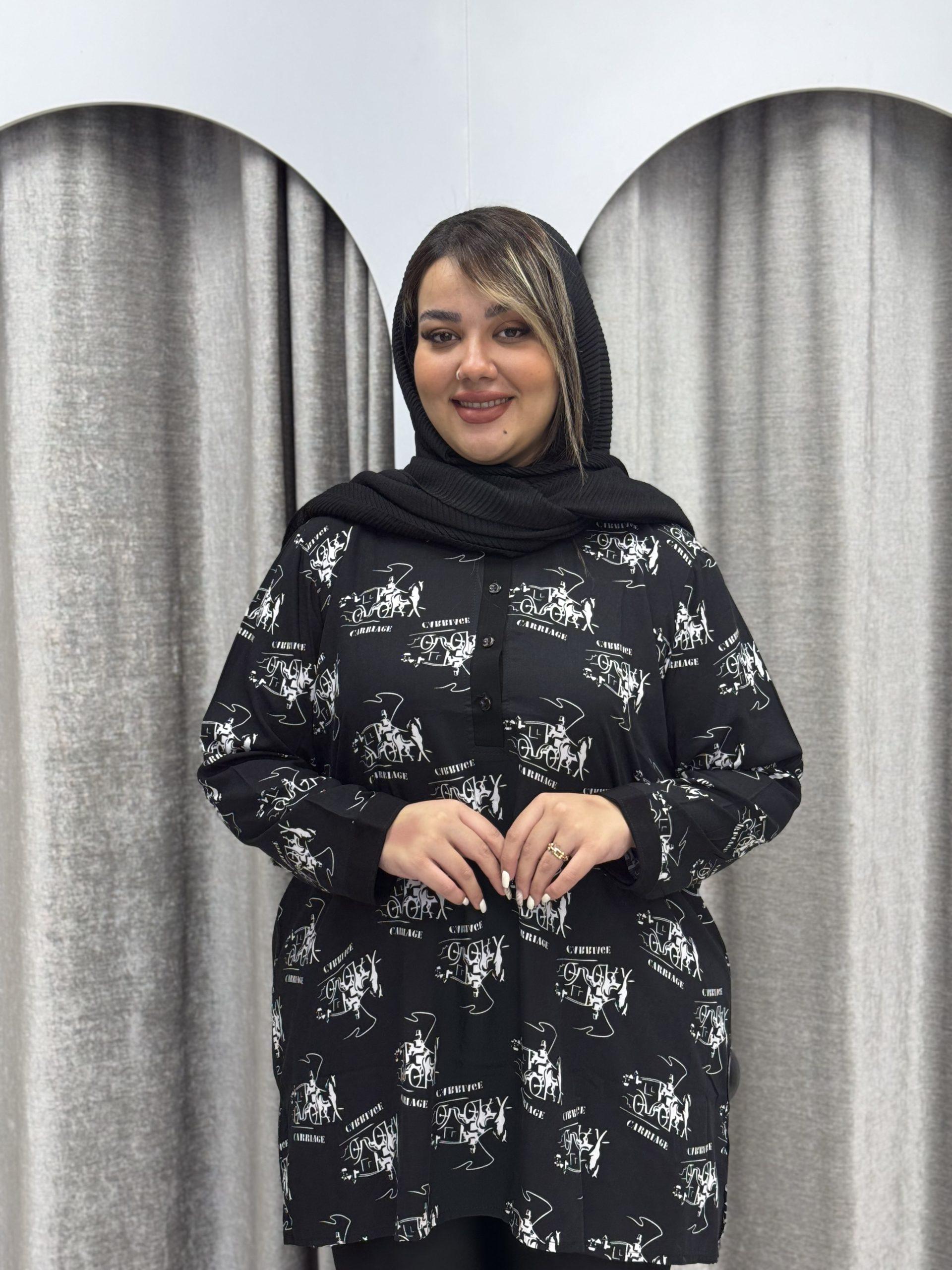 شومیز نخی 4 دکمه : کد 400