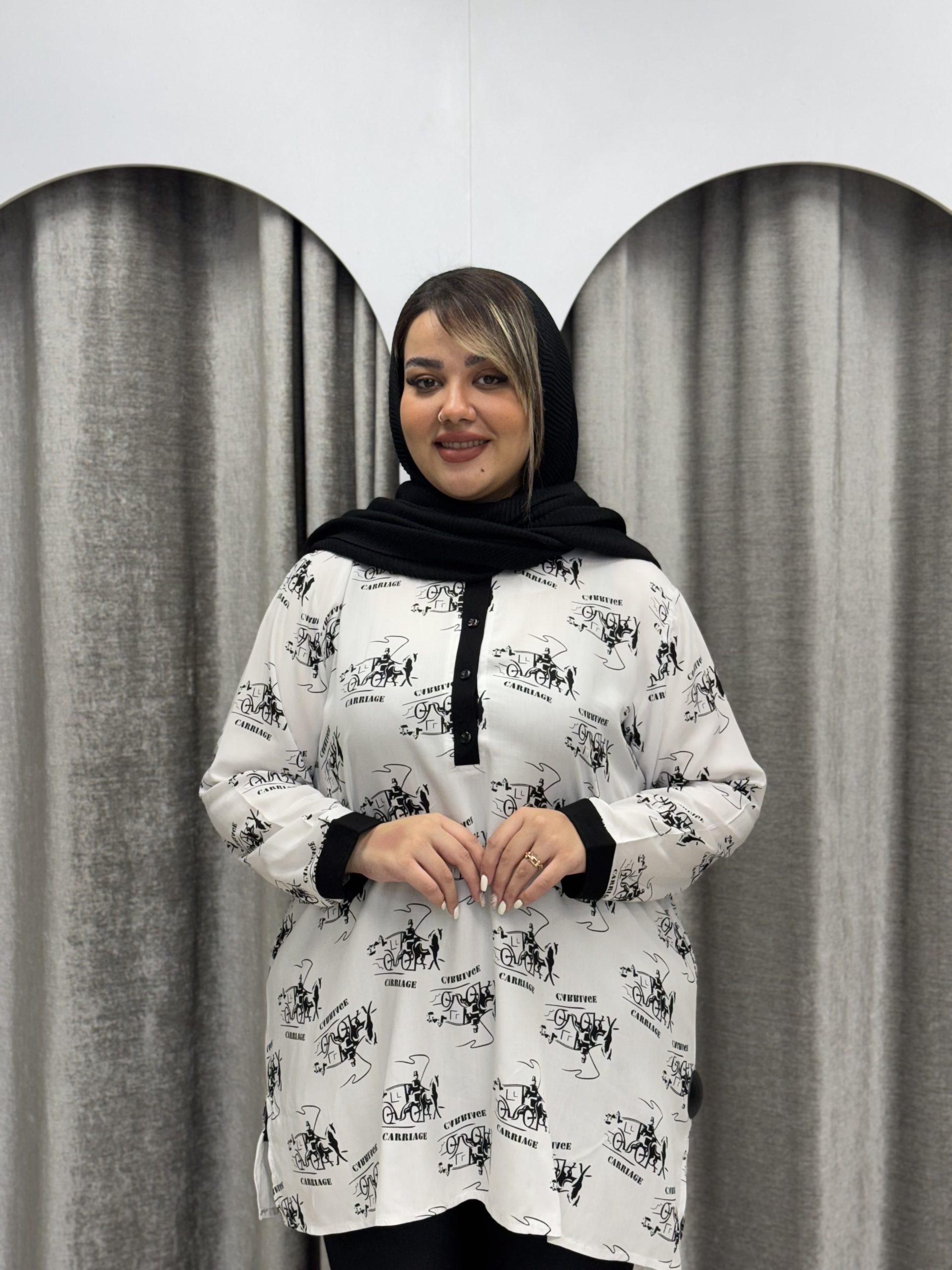 شومیز نخی 4 دکمه : کد 400