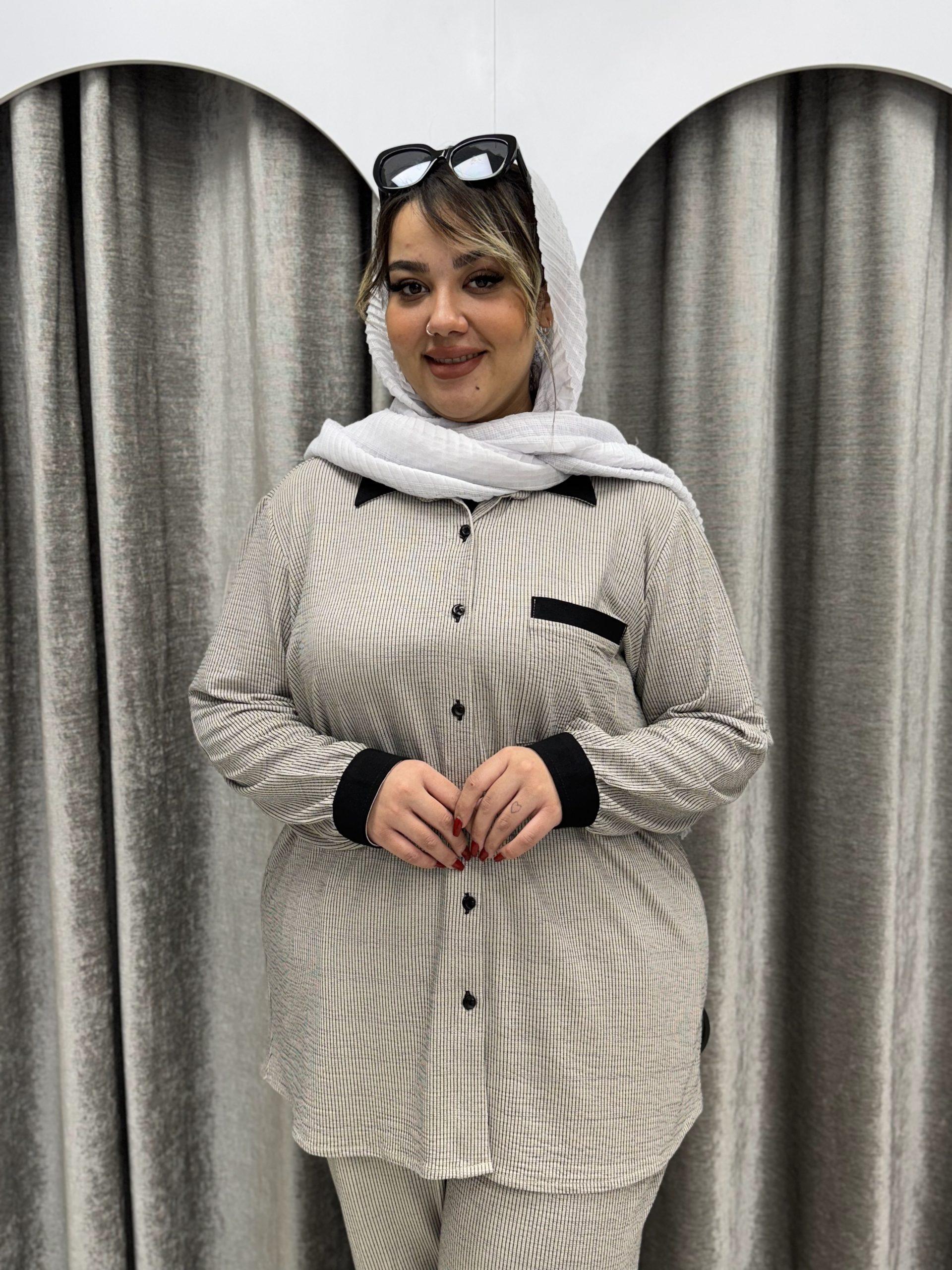 شومیز شلوار ست تریکو : کد 402