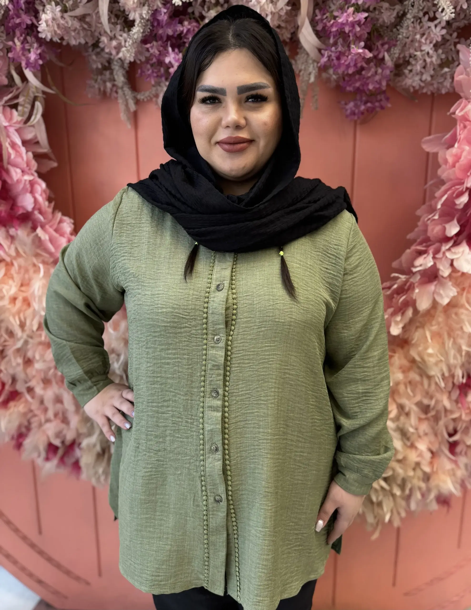 شومیز مانتویی دونه عدسی 263