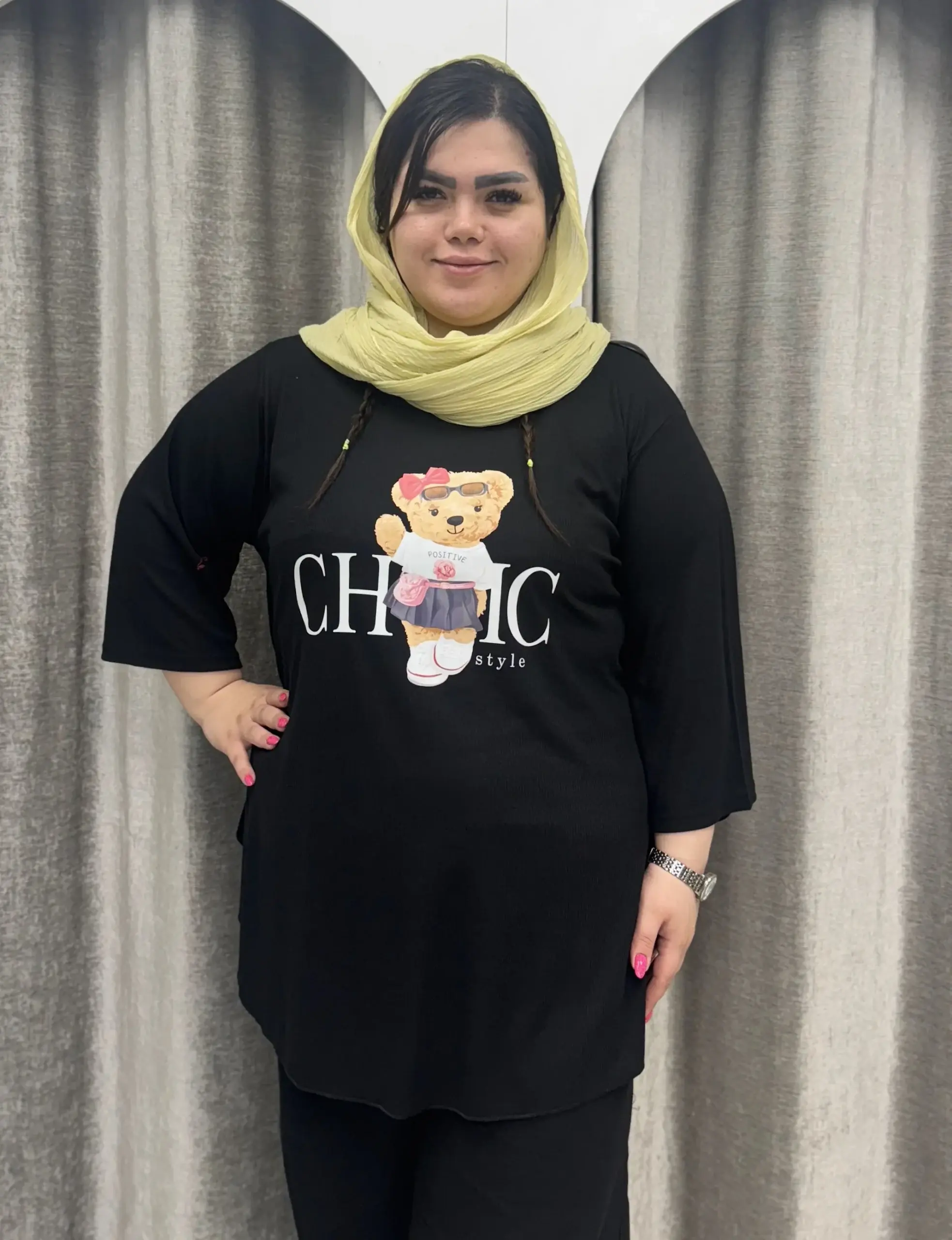 تیشرت سوزن خالی تدی دمپا کلوش 315