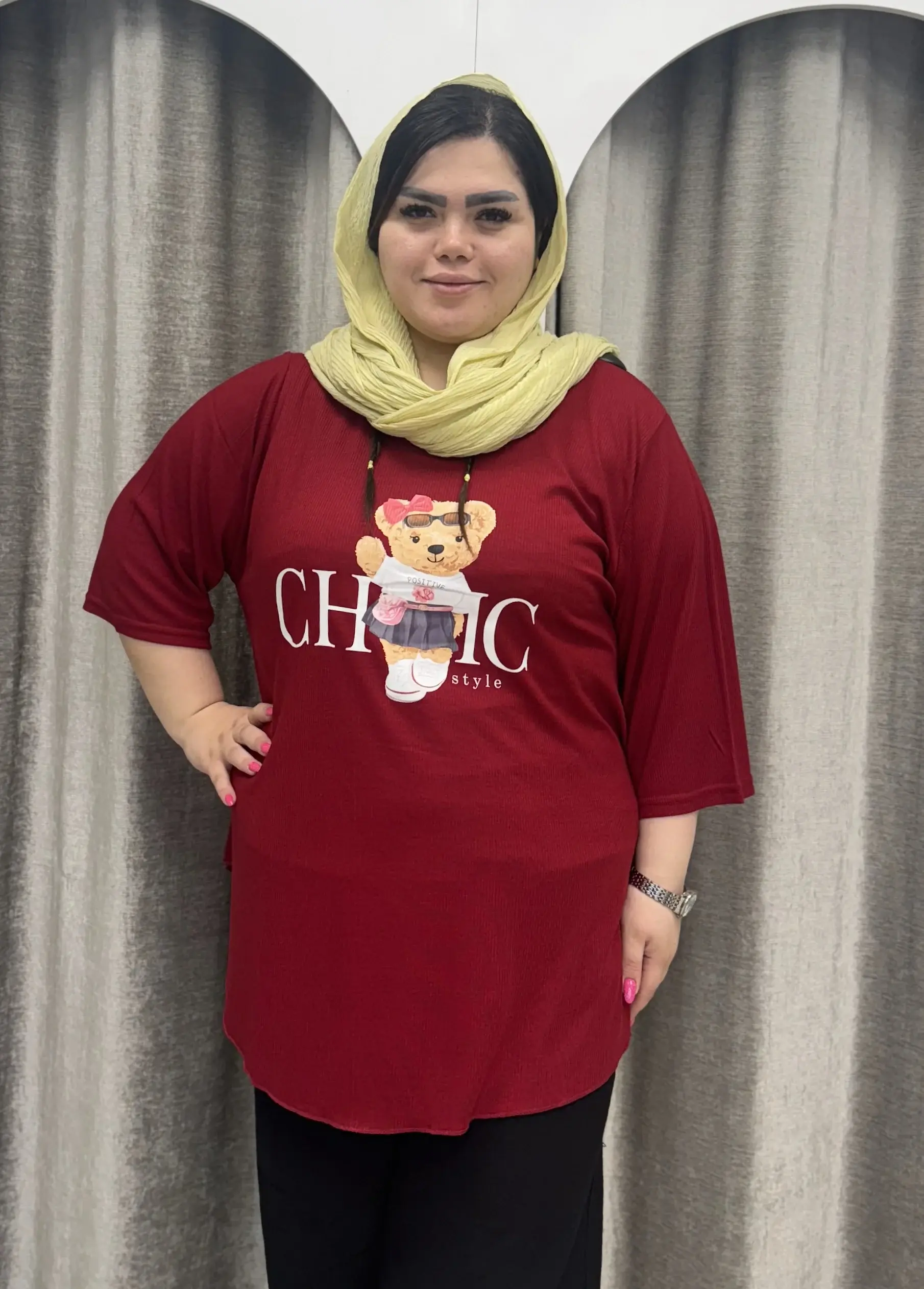 تیشرت سوزن خالی تدی دمپا کلوش 315
