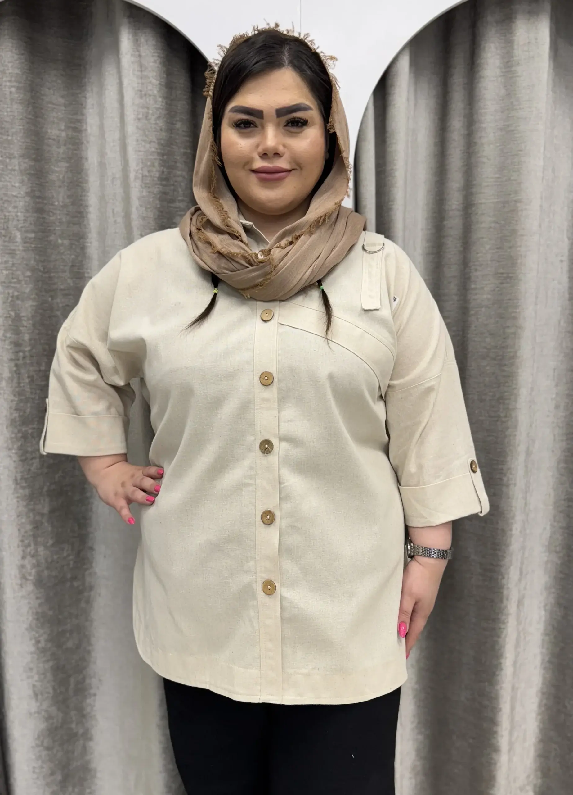 شومیز لینن سگکدار321